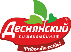 логотип клиента типографии, кадр 5: Компания «Деснянский пищекомбинат»; клиент ПЕЧАТЬ32 и заказчик полиграфической продукции — ПЕЧАТЬ32, заказ с получением в Москве, «Нам доверяют на главной странице»